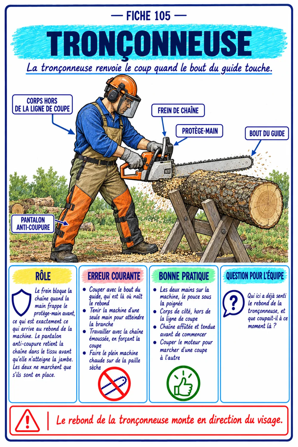 Fiche tronçonneuse, Guide des Outils à Main et de Coupe